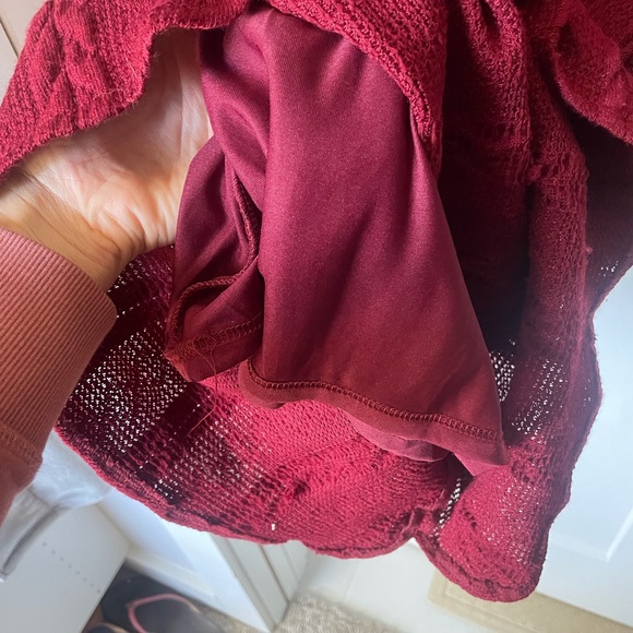 Red Roolee Cable Sweater Dress - Picture 2 of 4